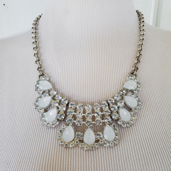 Abercrombie & Fitch Jewelry Vtg Abercrombie Fitch Rhinestone Statement Bib Necklace Poshmark